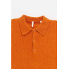 SUNFLOWER ORANGE CHENILE POLO